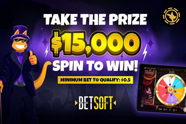 Roobet Launches Take The Prize™: $15,000 Spin to Win In Collaboration With Betsoft