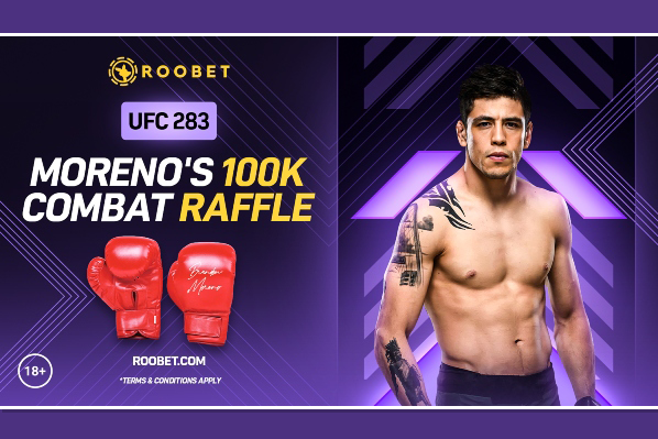 Check out Moreno's $100,000 Combat Raffle At Roobet!